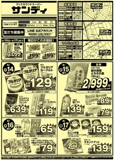 サンディのカタログ | 排他的な取引と掘り出し物 | 2026-04-14T00:00:00.000Z - 2026-04-17T00:00:00.000Z