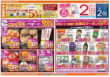 ザ・ビッグのカタログ | 割引とプロモーション | 2026-04-15T00:00:00.000Z - 2026-04-16T00:00:00.000Z