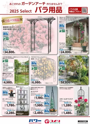 長門市でのコメリのカタログ | バラ用品 | 2025-03-05T00:00:00.000Z - 2025-05-31T00:00:00.000Z