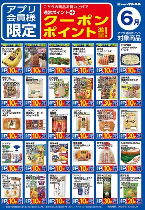 マルハチのカタログ | ６月アプリ限定クーポン | 2025-06-01T00:00:00.000Z - 2025-06-30T00:00:00.000Z
