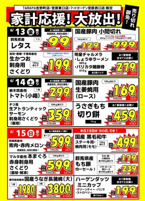 与野フードのカタログ | 私たちのお客様のための排他的な取引 | 2025-06-13T00:00:00.000Z - 2025-06-15T00:00:00.000Z