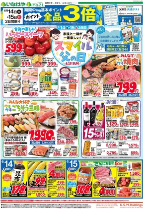 川越市でのいなげやのカタログ | トップディールと割引 | 2025-06-14T00:00:00.000Z - 2025-06-17T00:00:00.000Z