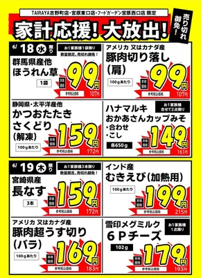与野フードのカタログ | 私たちのお客様のための排他的な取引 | 2025-06-18T00:00:00.000Z - 2025-06-19T00:00:00.000Z