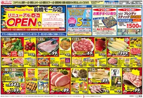 大里郡でのベイシアのカタログ | 6/18折込 ベイシアフーズパーク前橋モール店リニューアルOPEN第3弾協賛セール | 2025-06-18T00:00:00.000Z - 2025-06-24T00:00:00.000Z