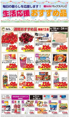氷見市でのマックスバリュのカタログ | 掘り出し物ハンターのための素晴らしいオファー | 2025-06-18T00:00:00.000Z - 2025-06-24T00:00:00.000Z