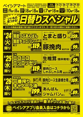 さいたま市でのベイシアのカタログ | 6/24号 日替りスペシャル | 2025-06-24T00:00:00.000Z - 2025-06-30T00:00:00.000Z